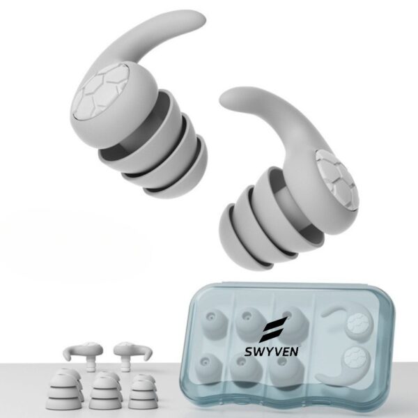 SW-ACC-EAR057-01 SWYVEN Ergonomic Silicone Swimming Earplugs