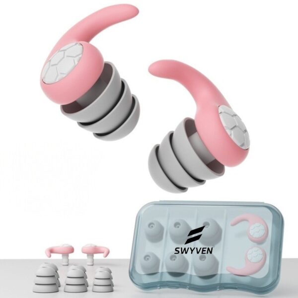 SW-ACC-EAR057-02 SWYVEN Ergonomic Silicone Swimming Earplugs