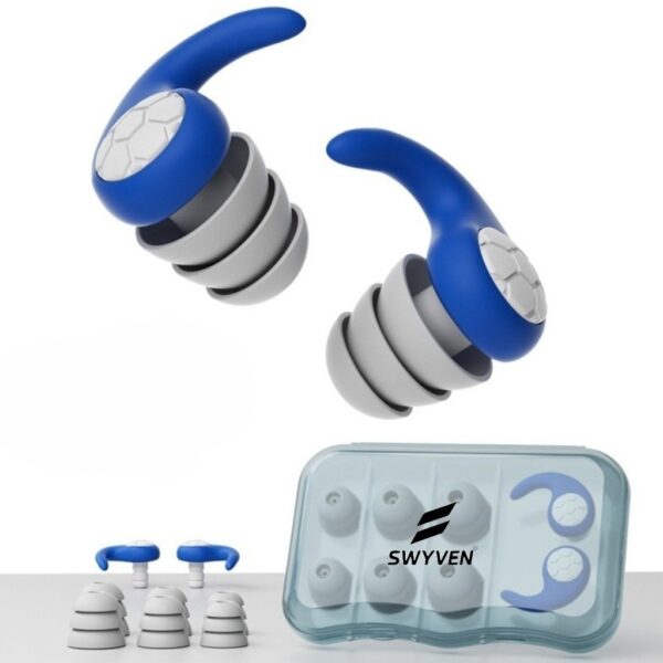 SW-ACC-EAR057-04 SWYVEN Ergonomic Silicone Swimming Earplugs