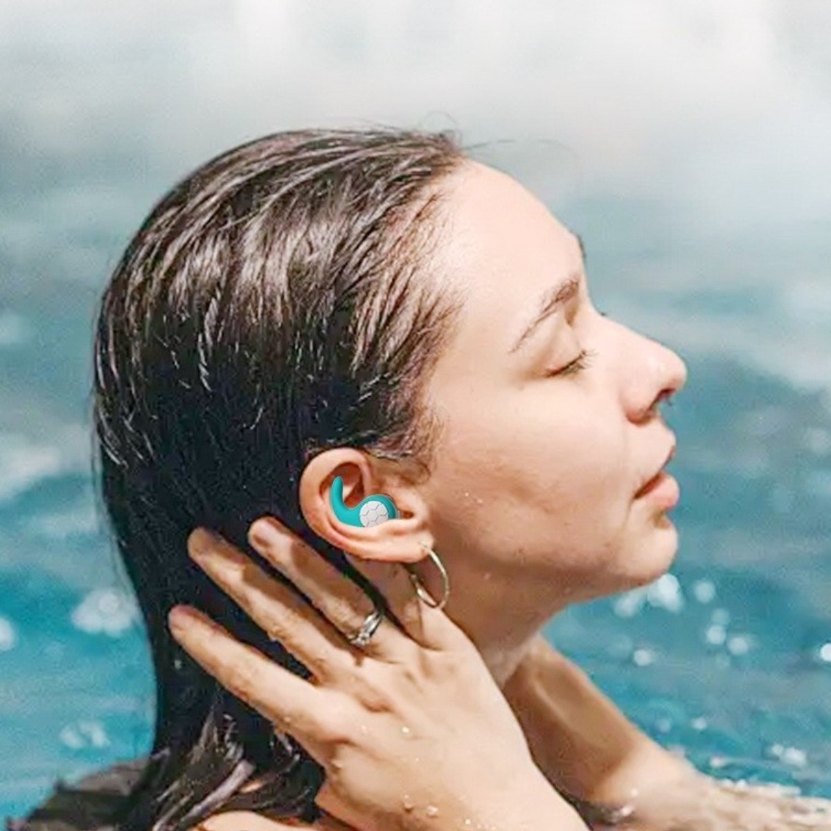 SW-ACC-EAR058-07 SWYVEN Ergonomic Silicone Swimming Earplugs