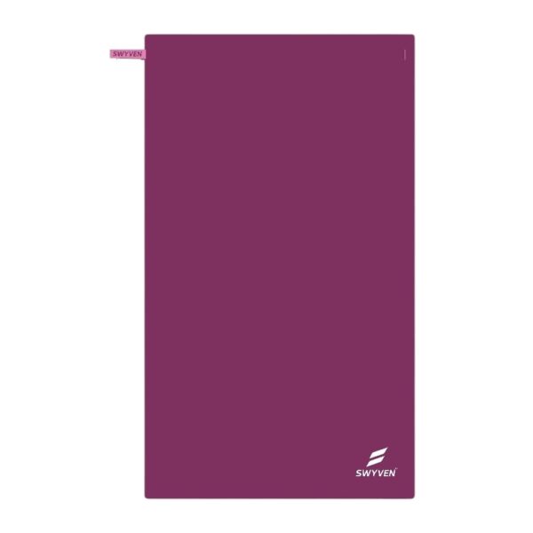 SW-ACC-TOW046-01 SWYVEN Microfiber Towel Mag Deep Plum - L (80x130cm)