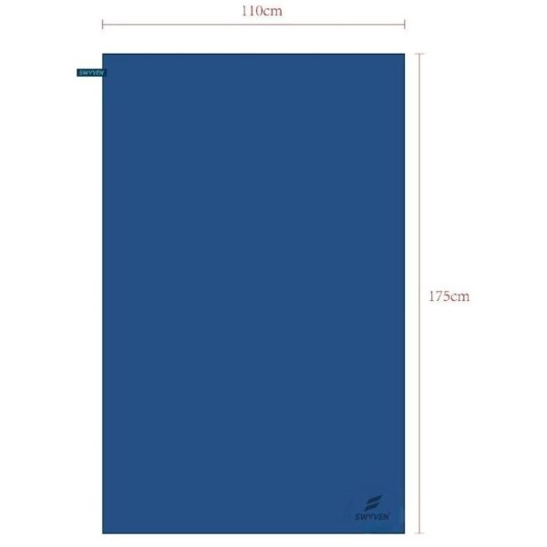 SWYVEN Microfiber Towel Luz Cyan - L (80x130cm)