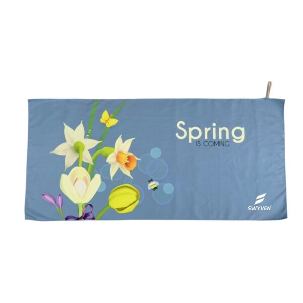 SW-ACC-TOW050-02 SWYVEN Microfiber Towel Spring Is Coming - XL (110x175cm)