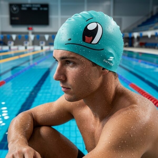 SWYVEN Reversible Prism Swim Cap - Dual Expression