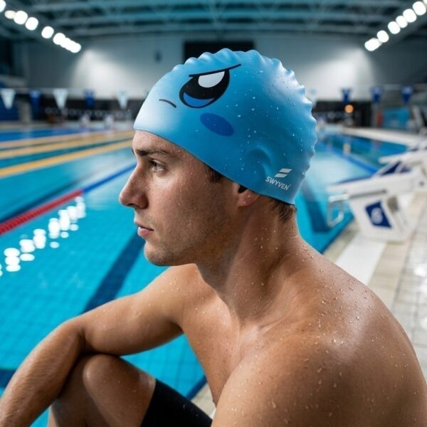 SWYVEN Reversible Prism Swim Cap - Dual Expression
