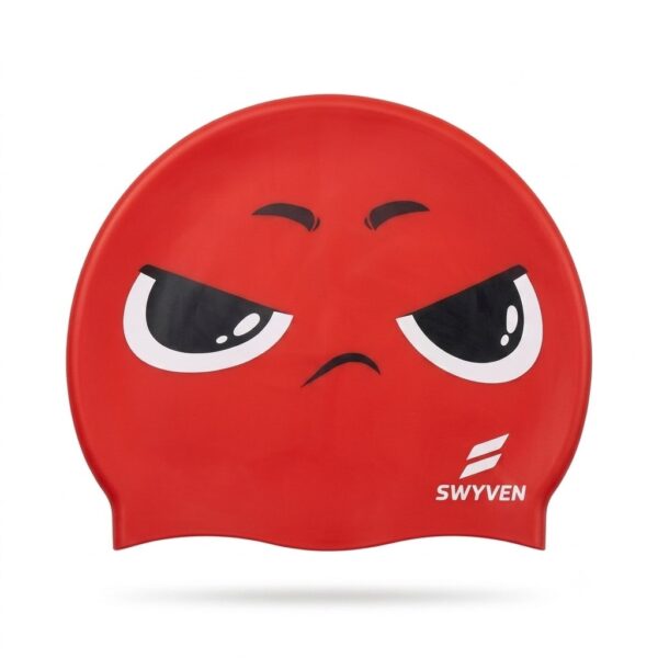 SWYVEN Reversible Blaze Swim Cap - Dual Expression