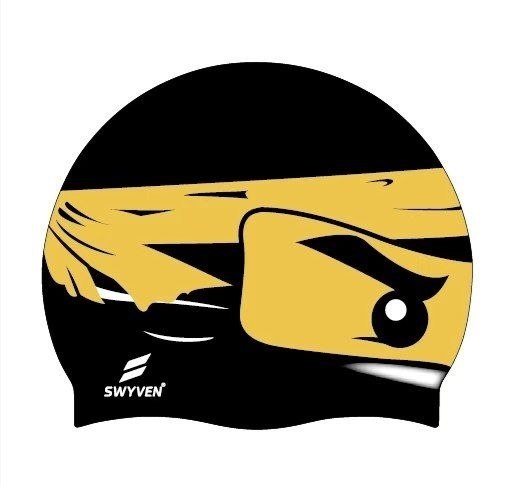 SW-SWI-SIL024-02 SWYVEN Ninja Pro Swim Cap (55g - Racing Edition)