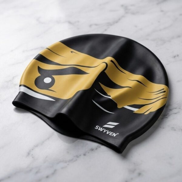 SW-SWI-SIL024-04 SWYVEN Ninja Pro Swim Cap (55g - Racing Edition)