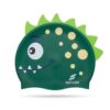 SW-SWI-SIL025-09 SWYVEN Dino-Spike Swim Cap - 3D Crest (55g - Vibrant Green)