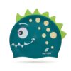 SW-SWI-SIL025-11 SWYVEN Dino-Spike Swim Cap - 3D Crest (55g - Vibrant Green)
