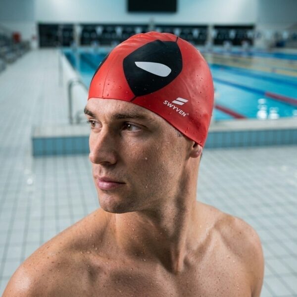 SW-SWI-SIL029-03 SWYVEN Merc Pro Swim Cap (60g - Action Edition)