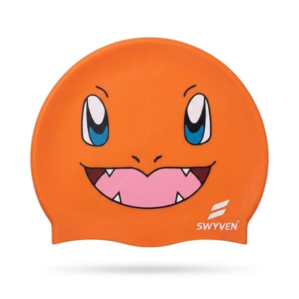 SW-SWI-SIL031-04 SWYVEN Flame Character Swim Cap (60g)