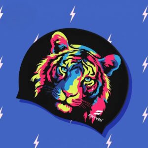 SWYVEN Neon Tiger Pro Swim Cap (60g)