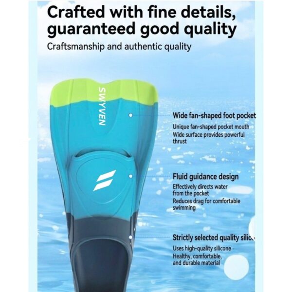 SW-TRA-FIN070-07 SWYVEN Short Training Swim Fins