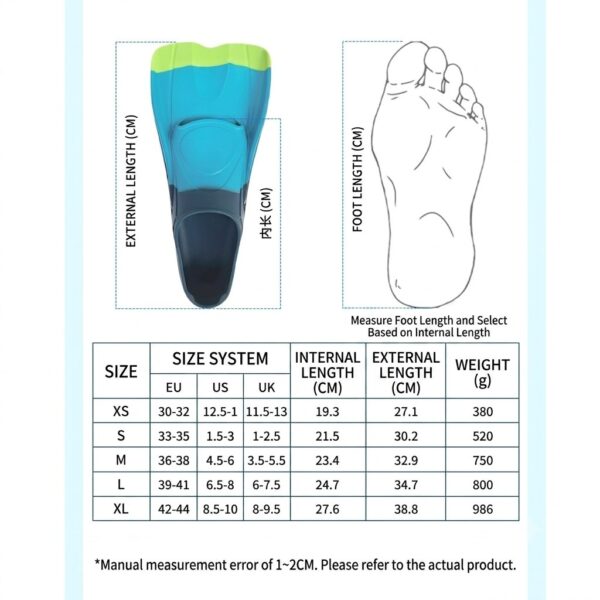 SW-TRA-FIN070-10 SWYVEN Short Training Swim Fins